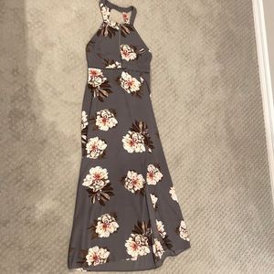 NWT Floral Open Back Maxi Dress